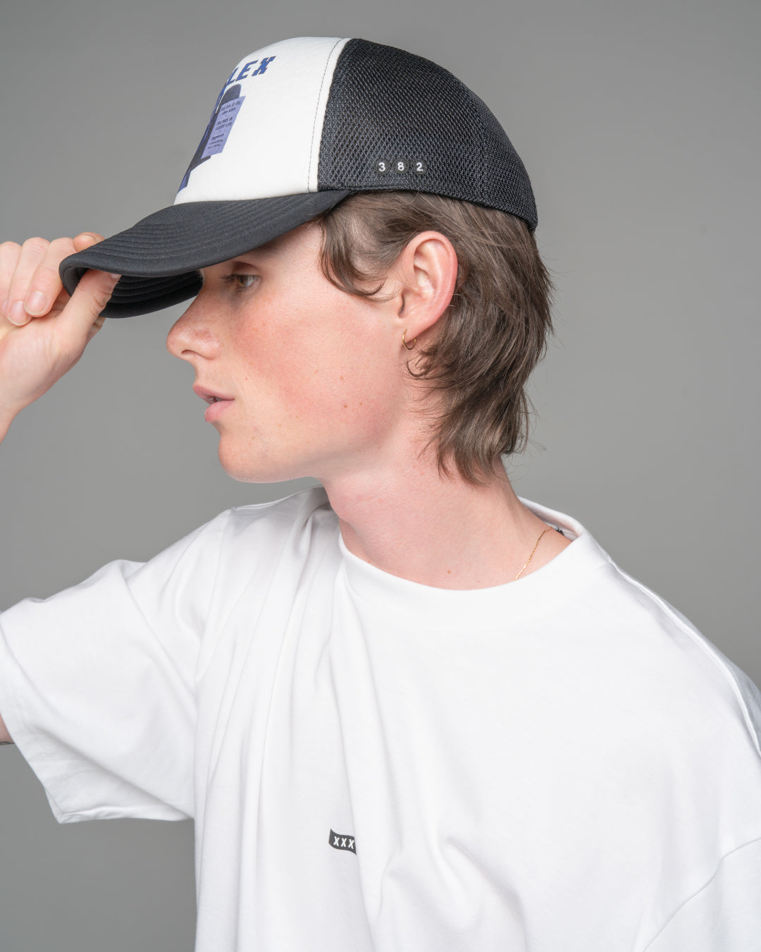 "TRIPLEX" Block Letter Logo Mesh Cap(CAP,HAT&BEANIES)