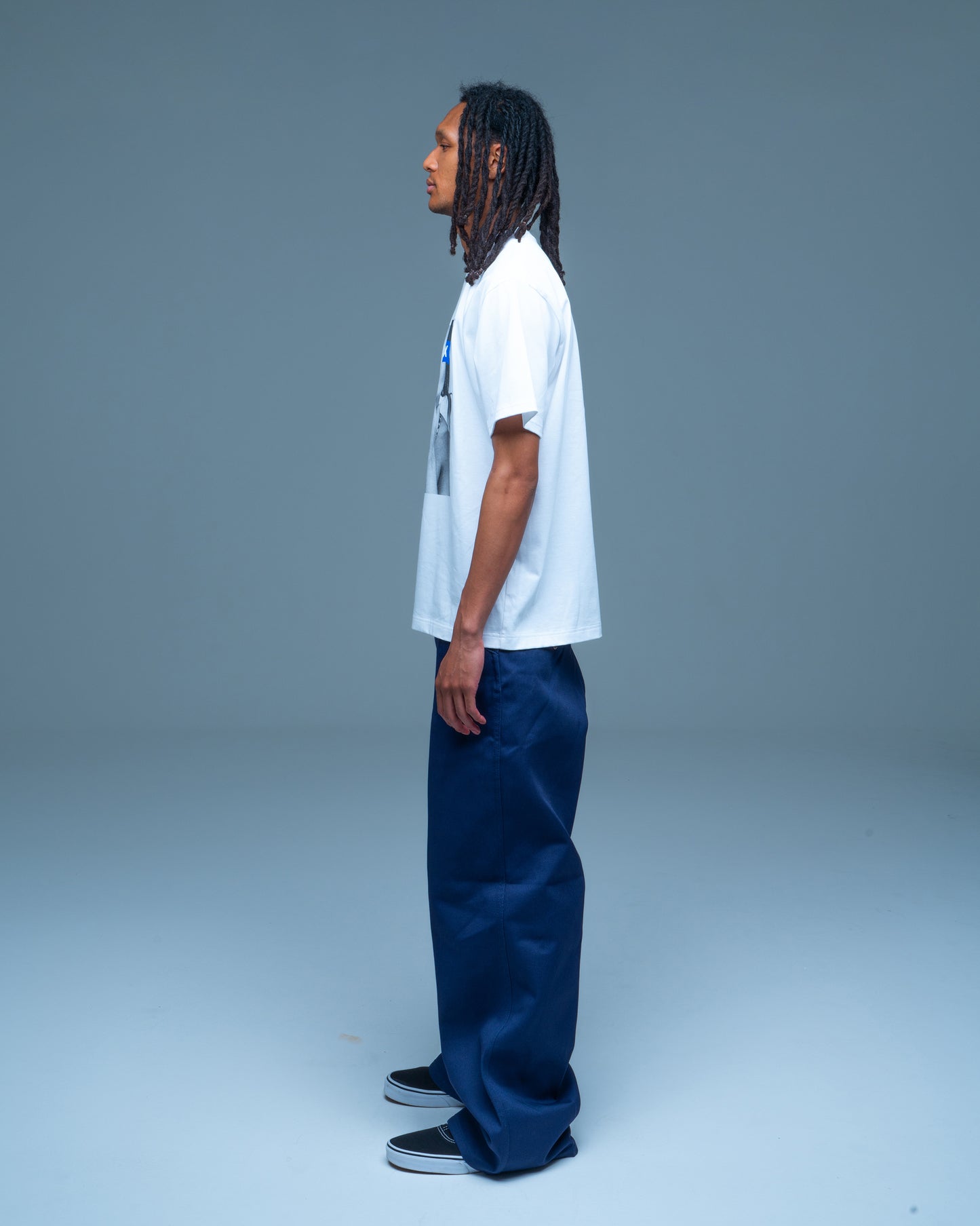 Blue Box Logo Monochrome Photo Tee