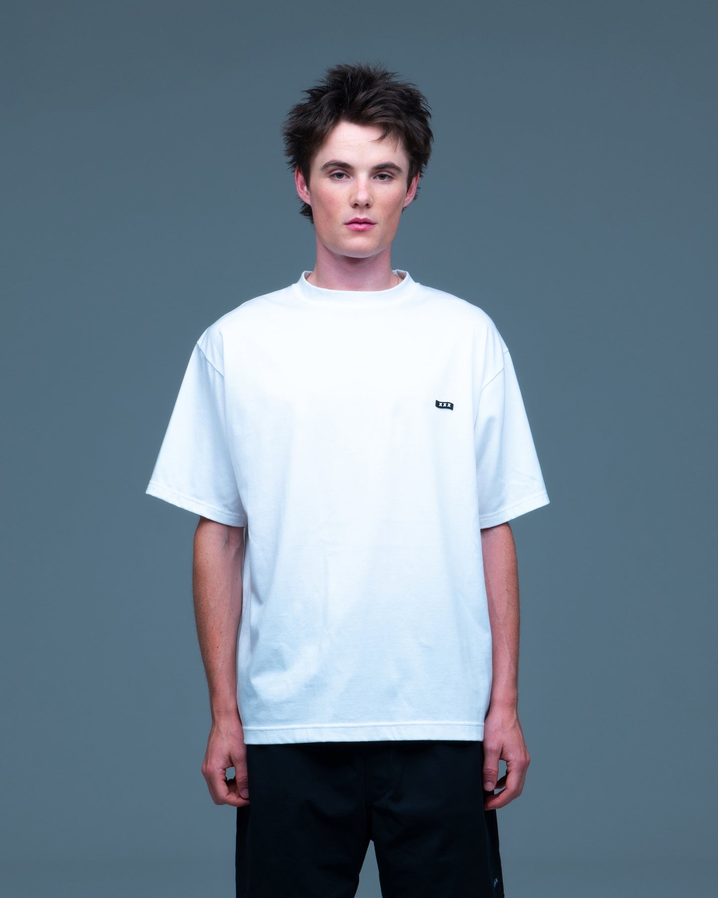 Mini Box Logo Mock Neck Tee