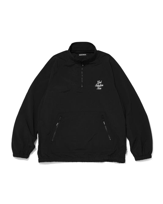 Script Logo Half Zip Nylon Jacket