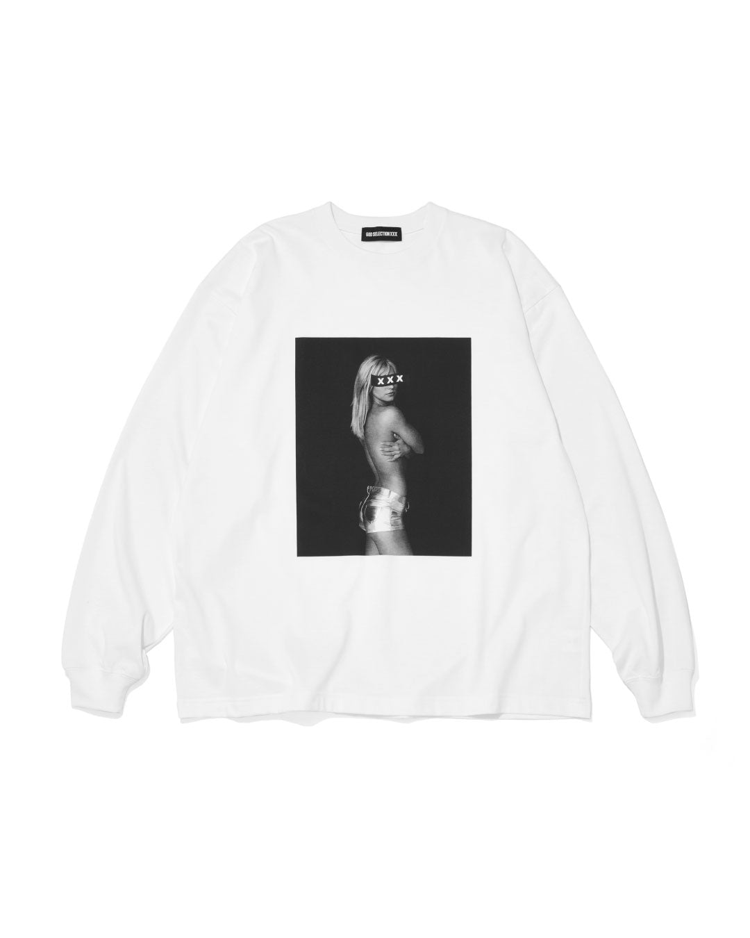 Monotone Woman Photo Long Sleeve Tee