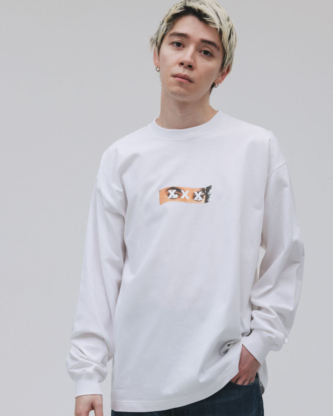 XXX Box Logo Eye Photo Long Sleeve Tee