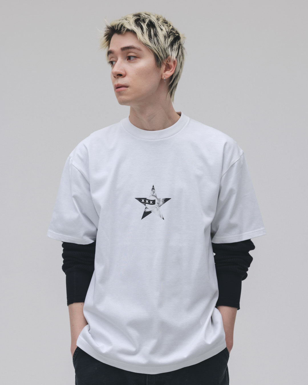 XXX Box Logo Star Photo Tee
