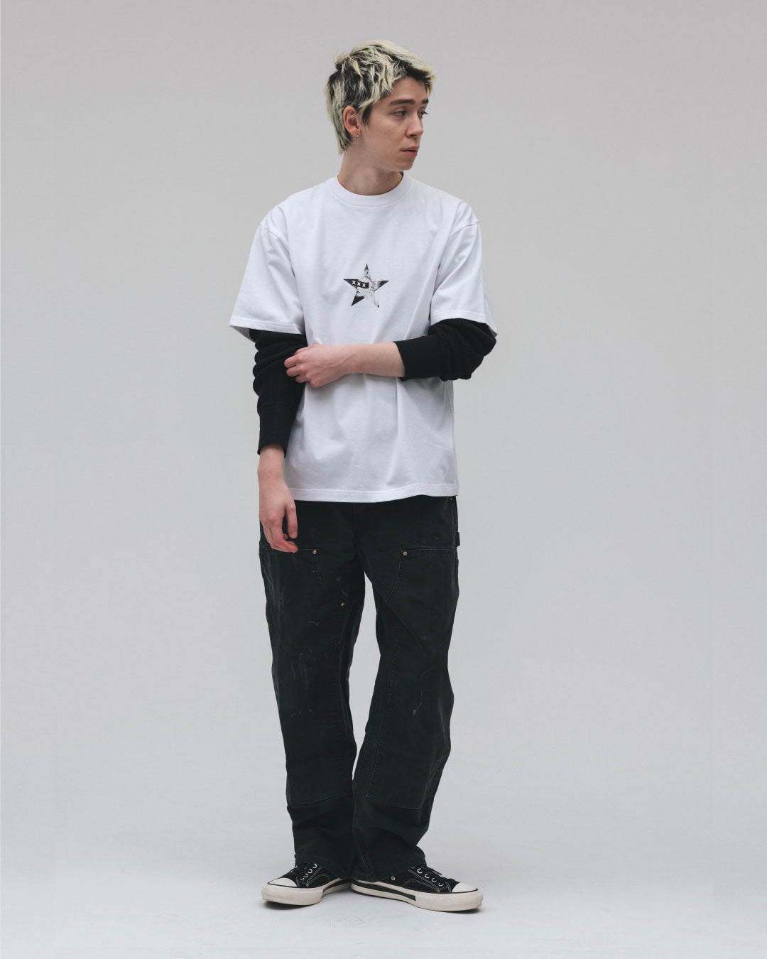 XXX Box Logo Star Photo Tee