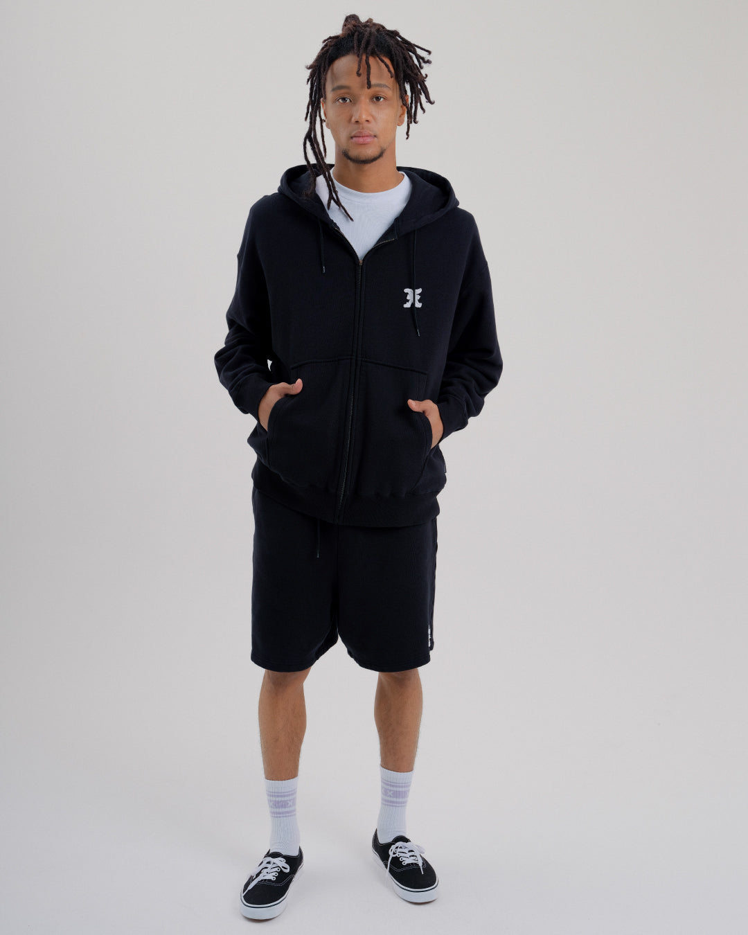 Initial Logo Zip Hoodie