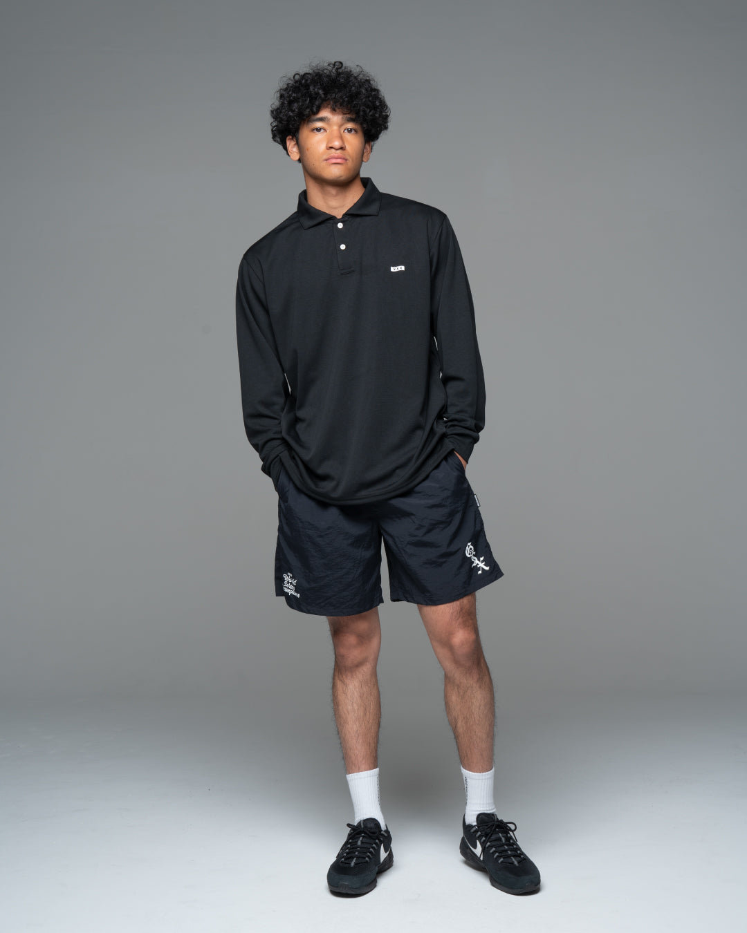 Mini Box Logo Long Sleeve Polo