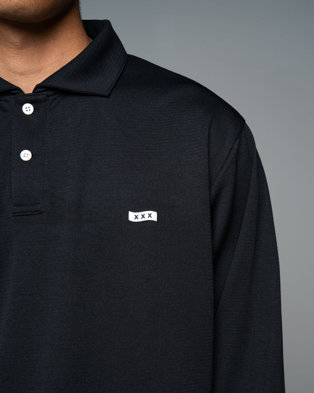 Mini Box Logo Long Sleeve Polo
