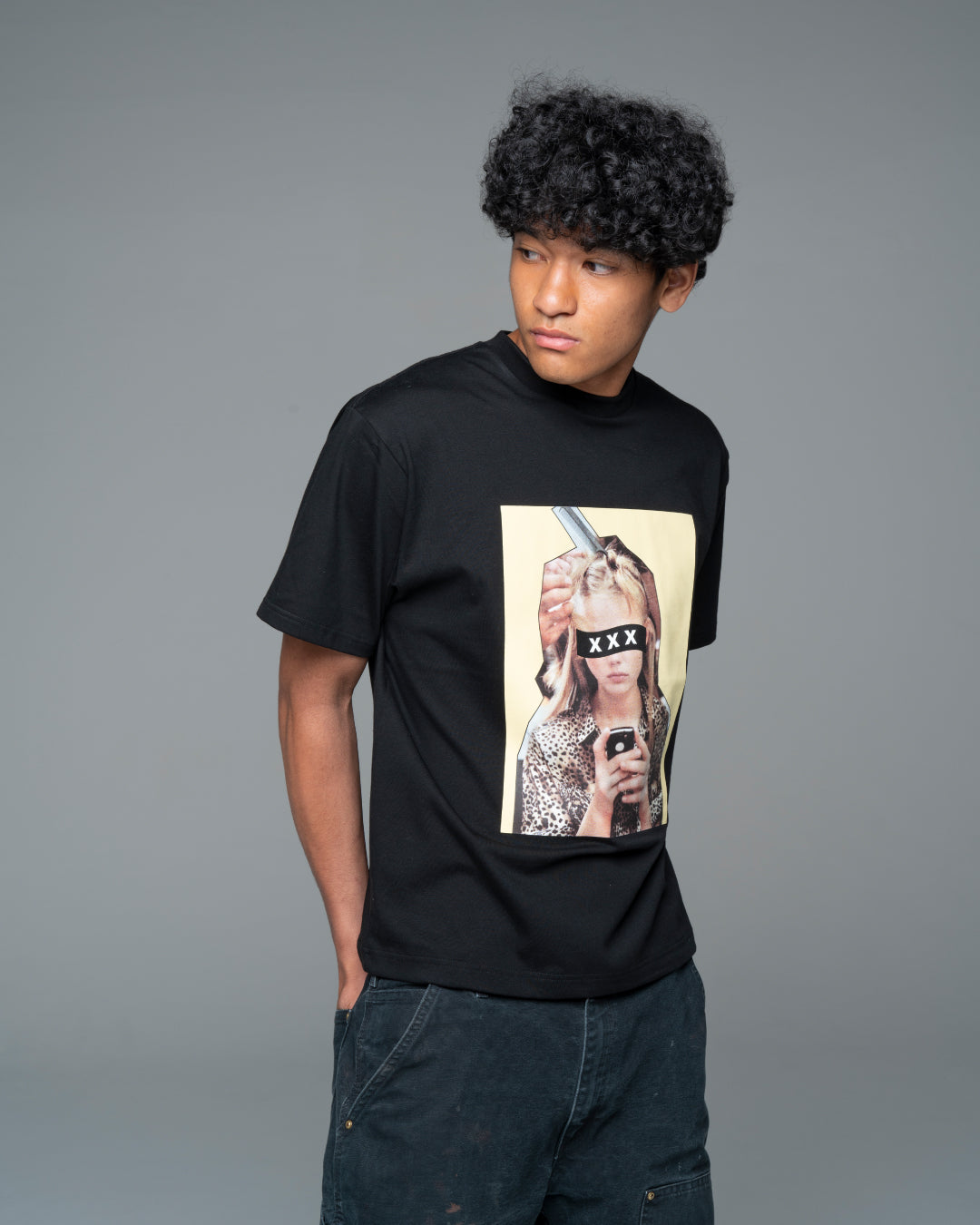 XXX Box Logo Leopard Photo Tee