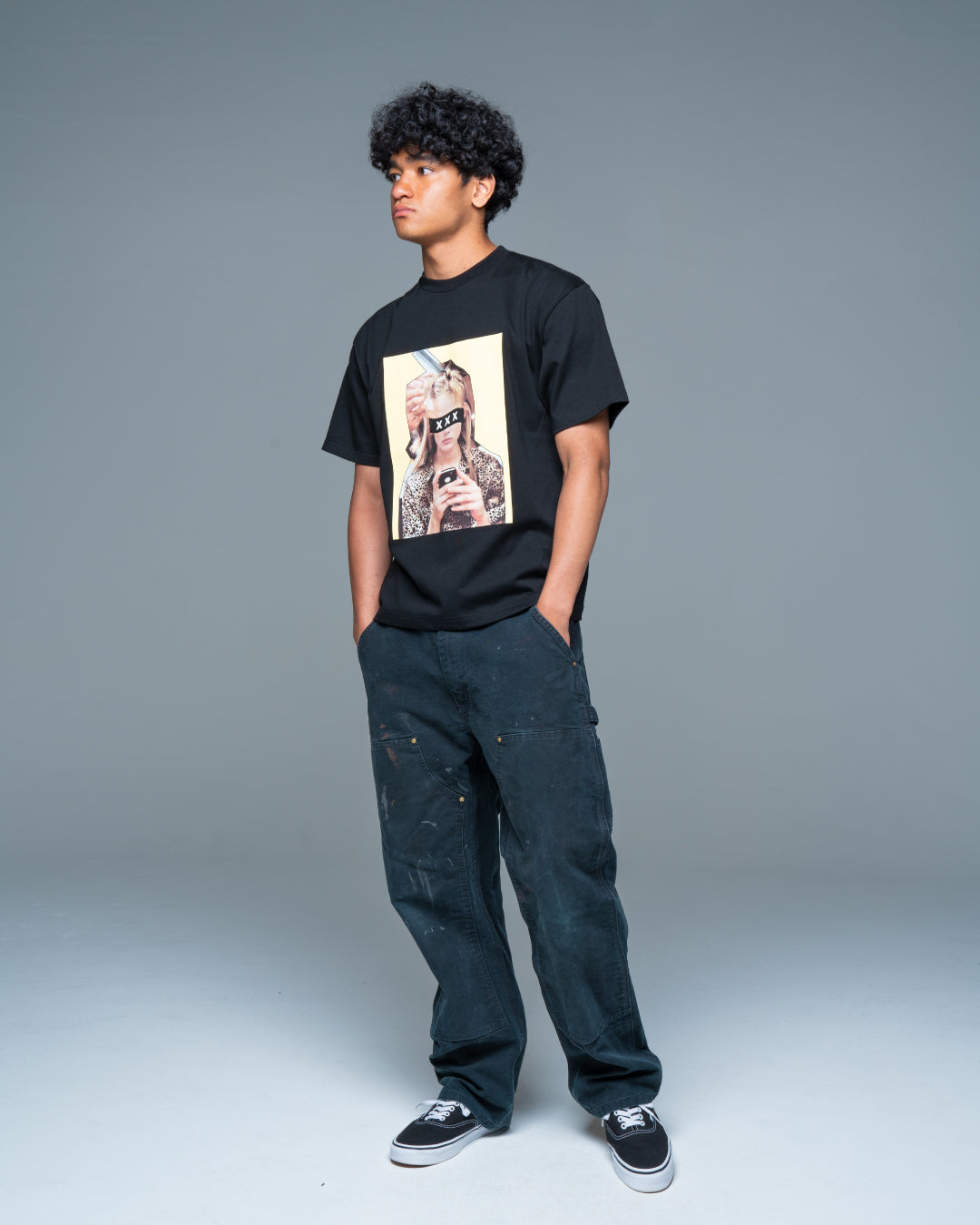 XXX Box Logo Leopard Photo Tee
