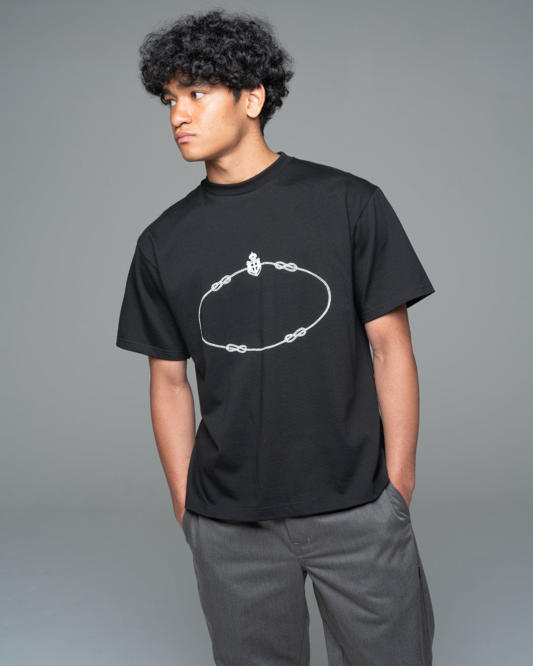 "Oval Rope" Logo Tee