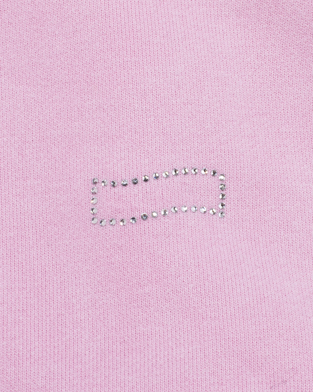 Rhinestone Logo Pigment Dyed Crop Hoodie