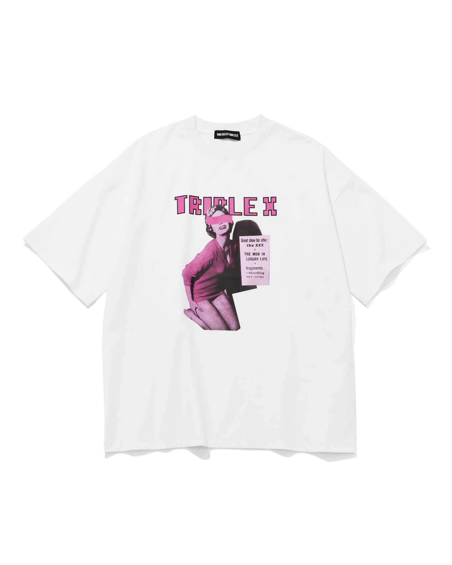 "TRIPLEX" Block Letter Logo Photo Big Tee