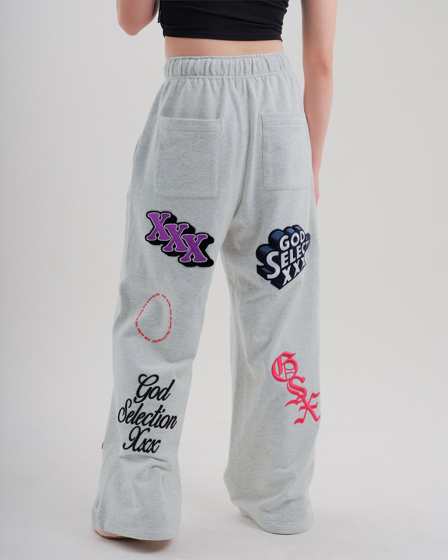 Multi-Logo Patch Sweat Longpants