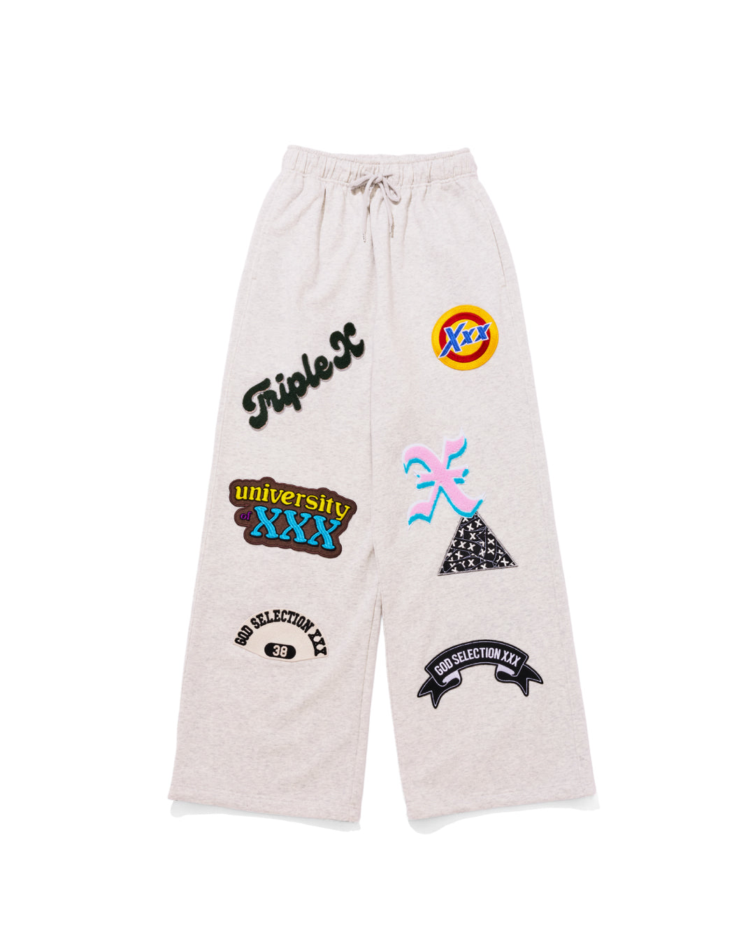 Multi-Logo Patch Sweat Longpants