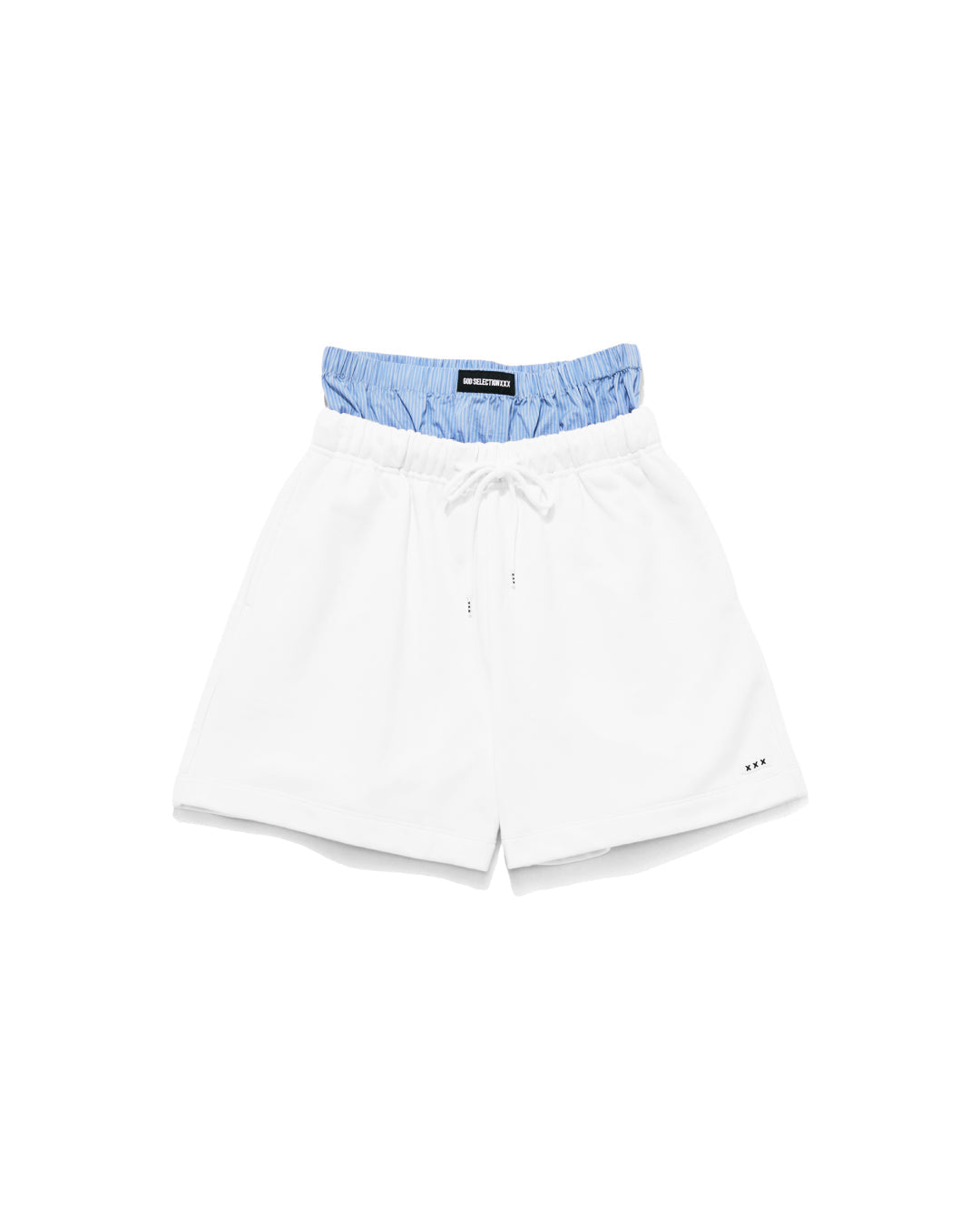 Mini Box Logo Layered Stripe Sweat Shortpants